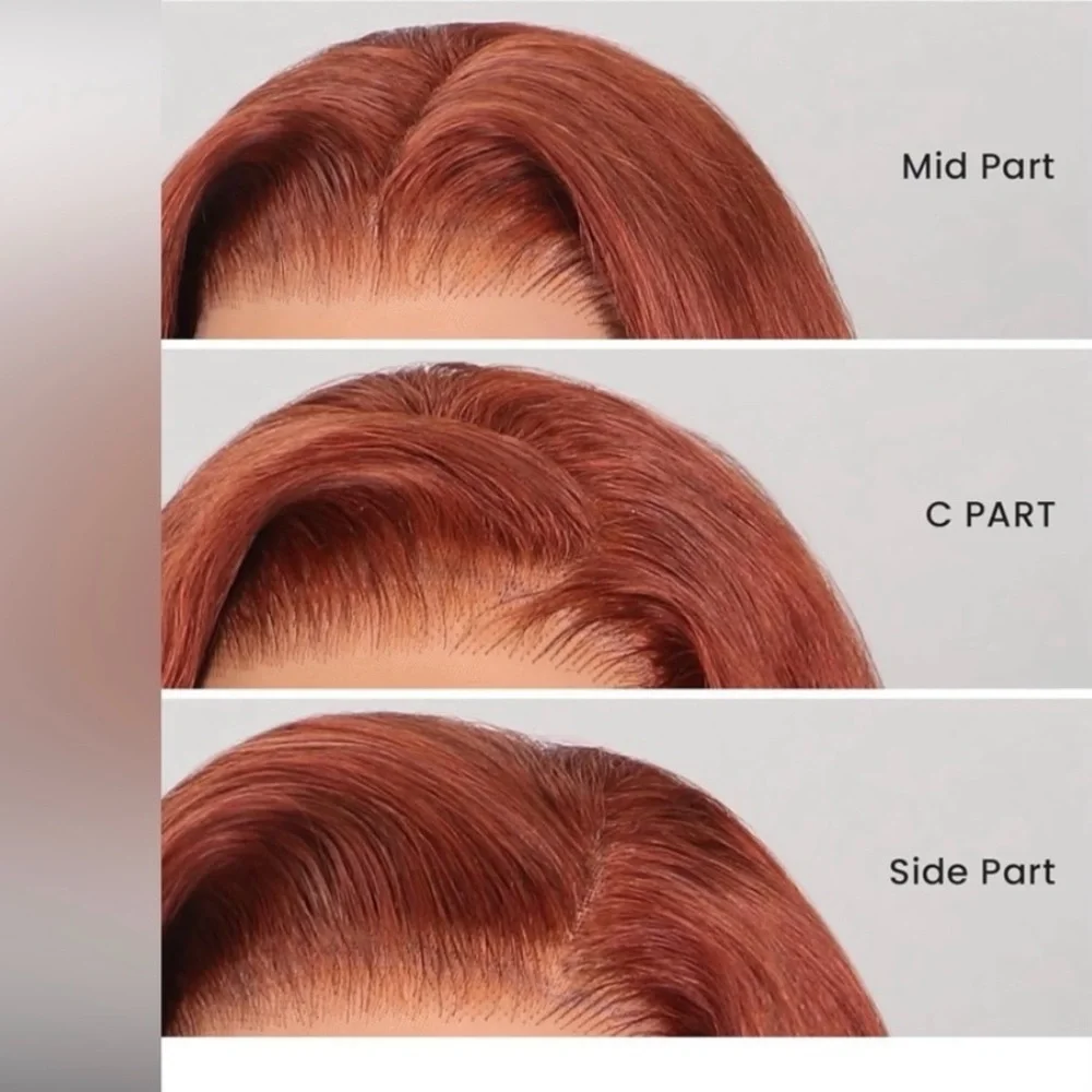 Blooming Hair 32” Pre Plucked Reddish Brown Lace Front Human Hair Bleached Knots
